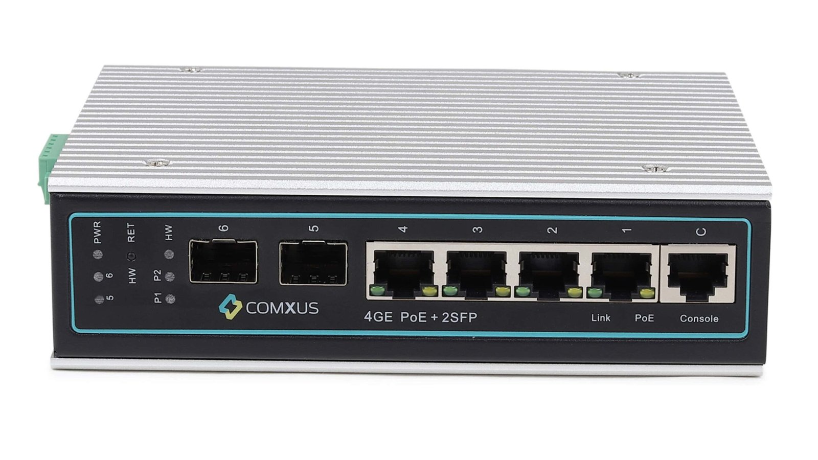 4 Port poe switch comxus front