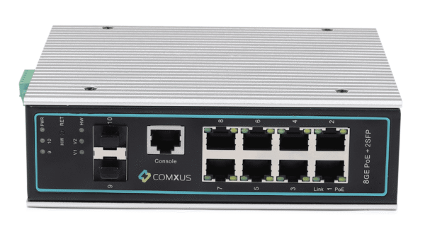 8 port industrial grade ethernet poe switch