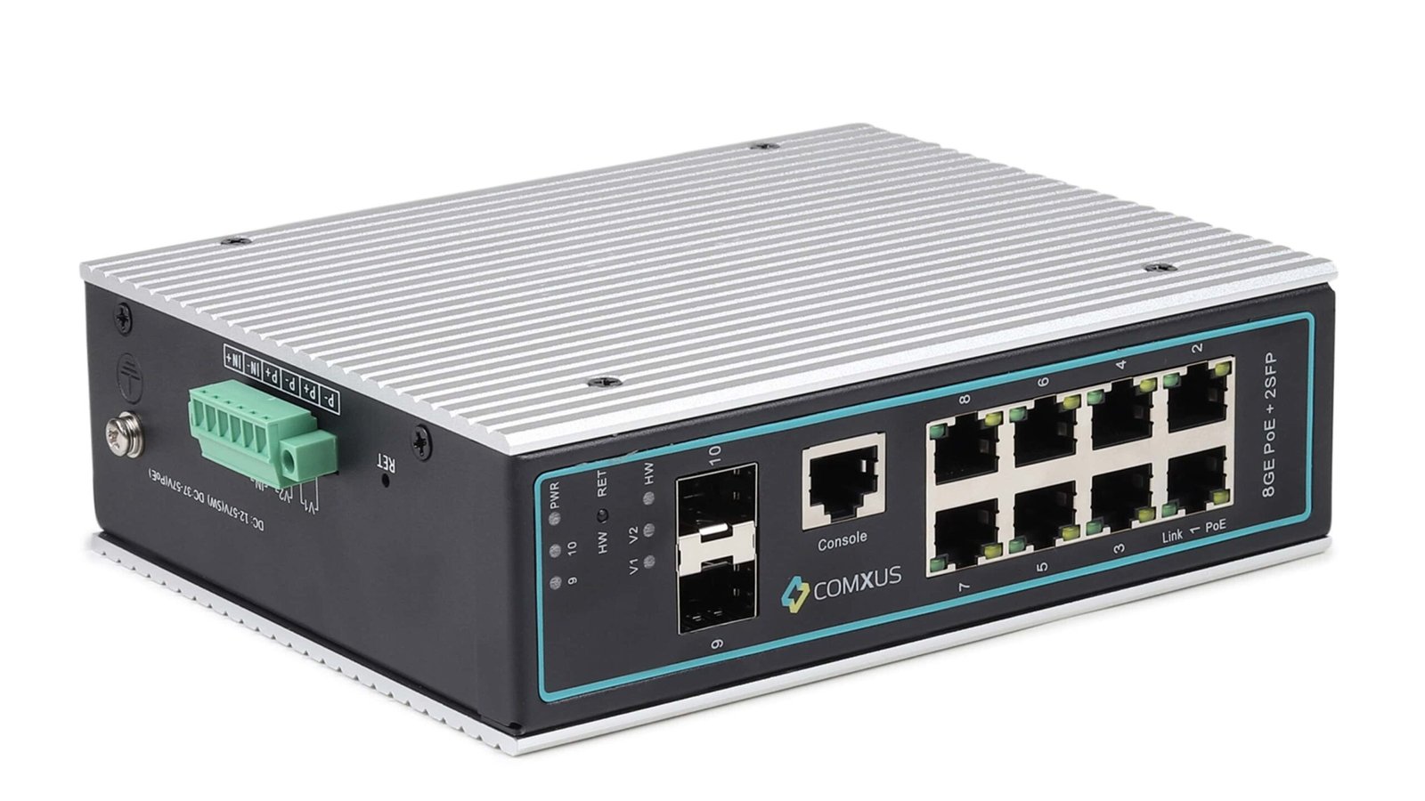 comxus 8 port switch side image