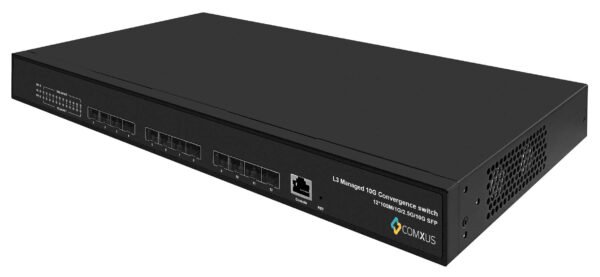 12 Port 10G Managed Stackable Network Fiber Switch - Image 2