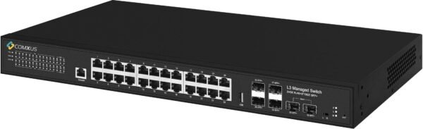 24 PORT MANAGED STACKABLE SWITCH WITH 6 SFP+
