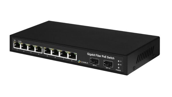 Comxus 8 port switch side view