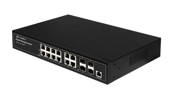 8 Port Poe Switch with 4 sfp side view