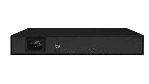 Comxus 4 port network poe switch back view