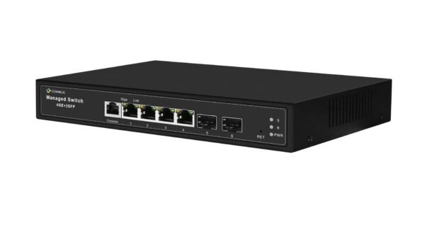 4 Port network managed Switch side 1