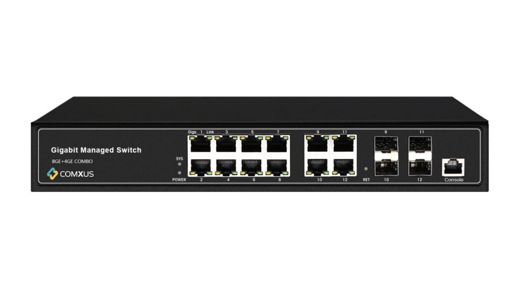 Comxus 8 port l2 managed switch with 2 sfp port