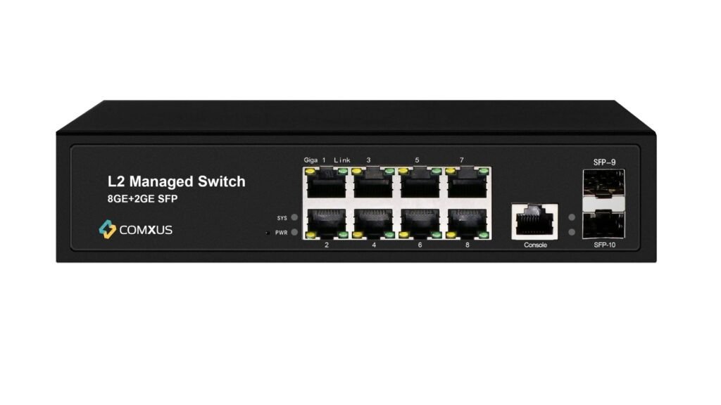 comxus 8 Port Network Managed Switch with 2G Upink SFP