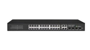 Comxus 24 port network switch with 4 sfp uplink port