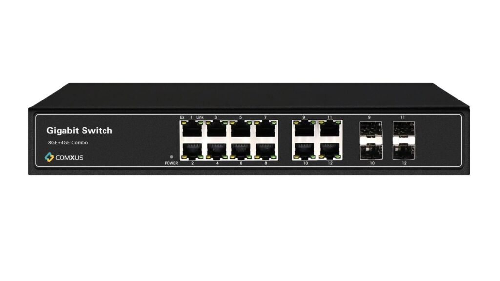 Comxus 8 Port Unmanaged Network Switch With 4G Uplink SFP