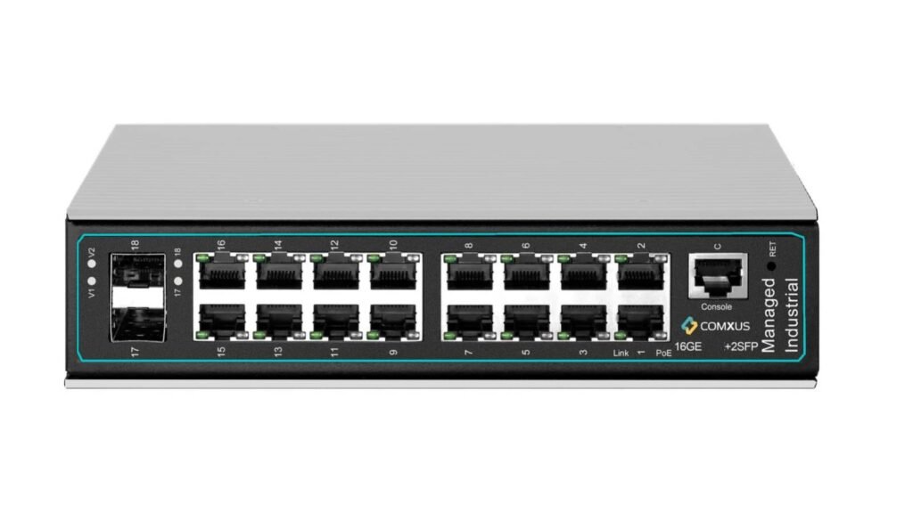 16 Port Network Industrial Managed Non-PoE Switch With 2 SFP Port