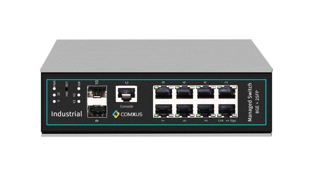 8 Port Network Industrial Non PoE Switch With 2 SFP Port