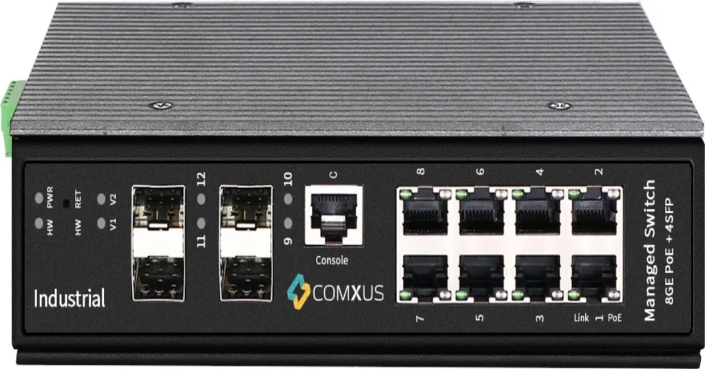 How Comxus 8 PORT Industrial PoE Switch Ensures Reliable Connectivity in Harsh Environments