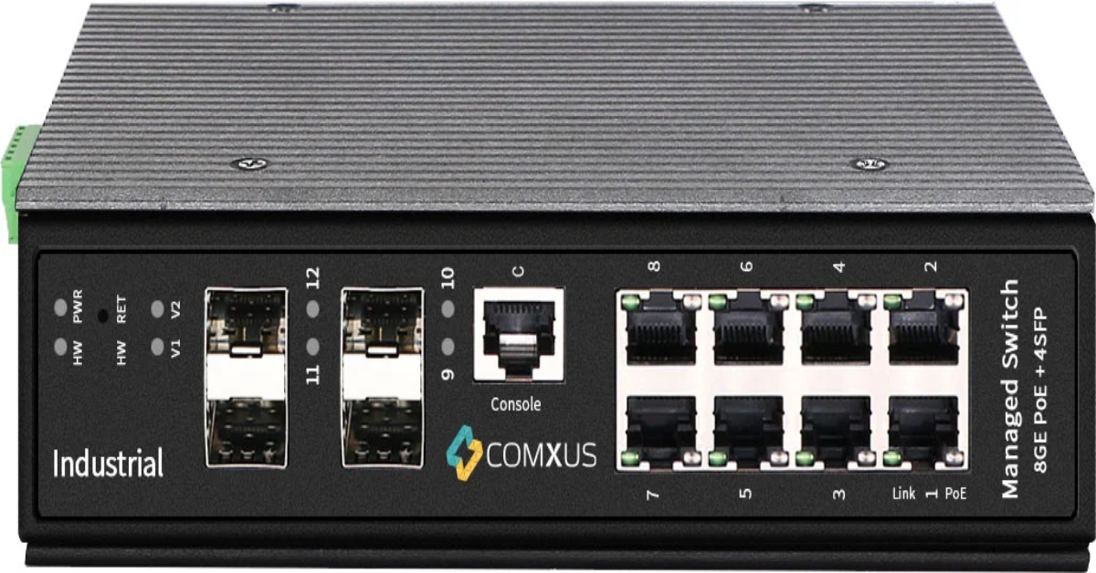 How Comxus 8 PORT Industrial PoE Switch Ensures Reliable Connectivity in Harsh Environments