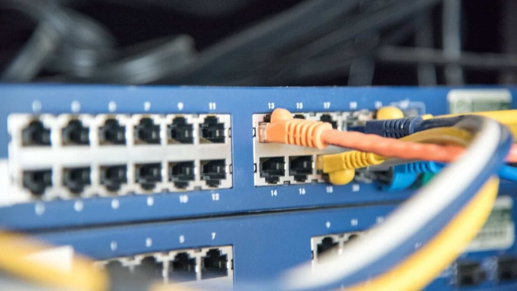 Fast ethernet and giga ethernet ports