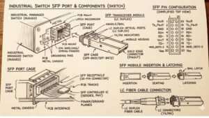 SFP port in industrial switch diagram